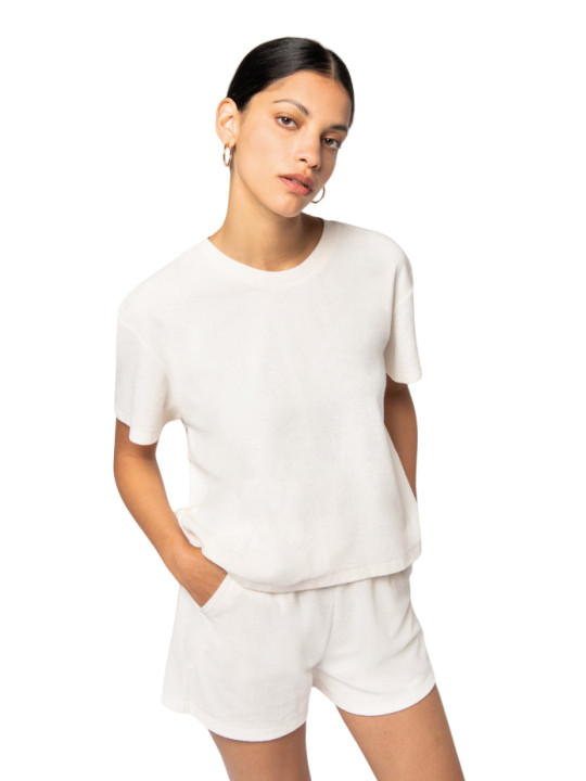 T-Shirt Towel Terry Femme