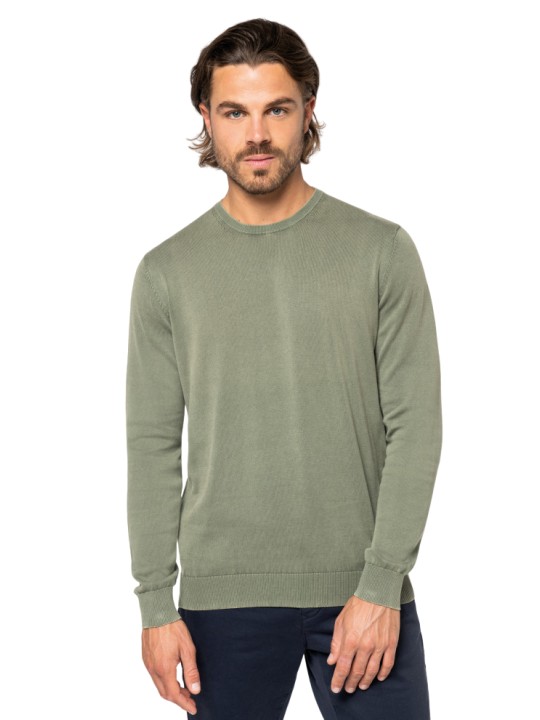 Pull col rond homme