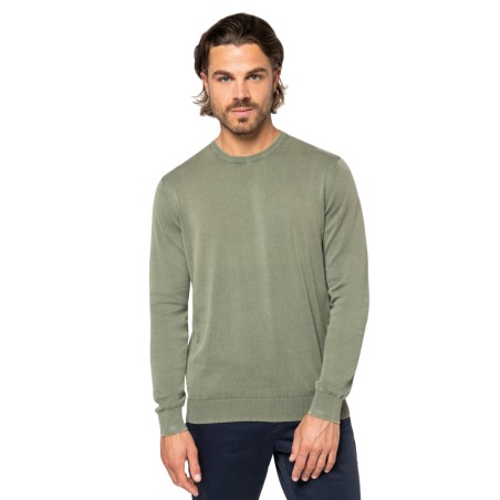 Pull col rond homme