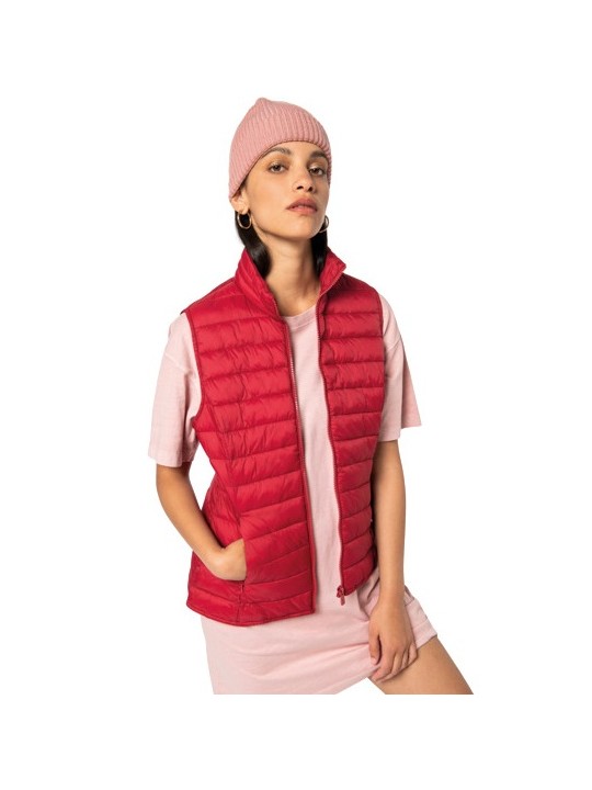 Bodywarmer recyclé léger matelassé femme