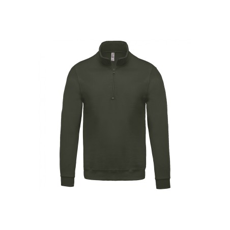 Sweat col zippé Homme 280gr 80%coton 20%polyester