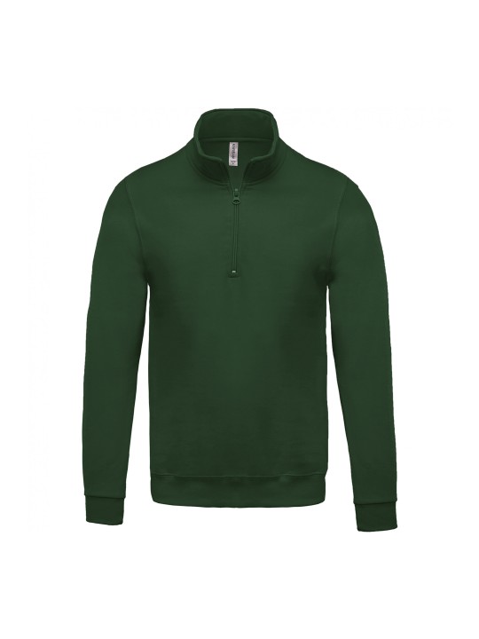 Sweat col zippé Homme 280gr 80%coton 20%polyester