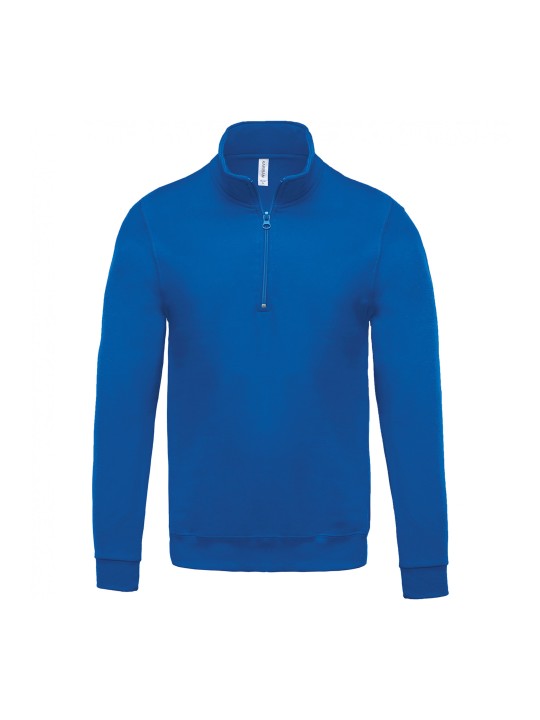 Sweat col zippé Homme 280gr 80%coton 20%polyester