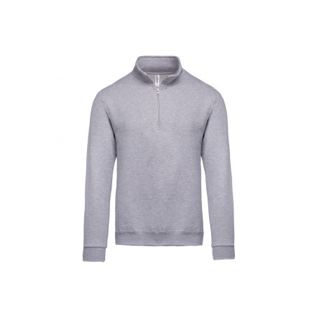 Sweat col zippé Homme 280gr 80%coton 20%polyester