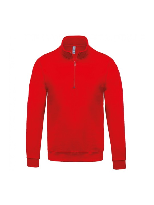 Sweat col zippé Homme 280gr 80%coton 20%polyester