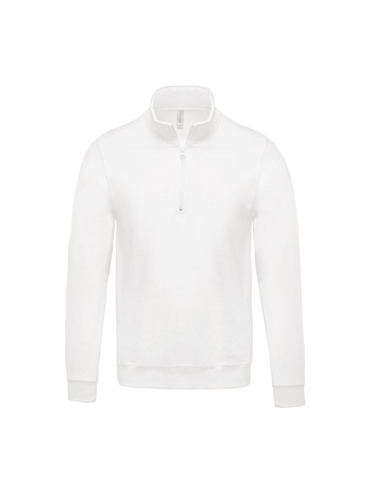 Sweat col zippé Homme 280gr 80%coton 20%polyester