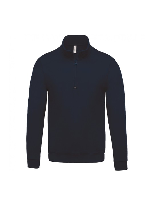 Sweat col zippé Homme 280gr 80%coton 20%polyester