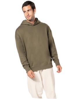 Sweatshirt capuche molleton oversize unisexe