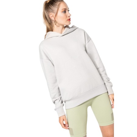 Sweatshirt capuche molleton oversize unisexe