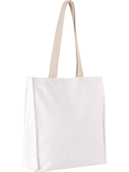 Sac Cabas coton Canvas fond Large et soufflet  18L