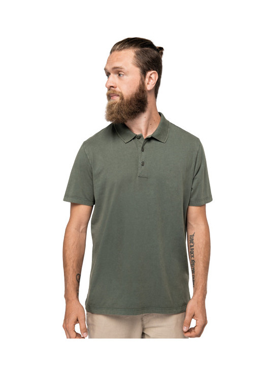 NS201 - Polo lavé homme - 165 g/m²