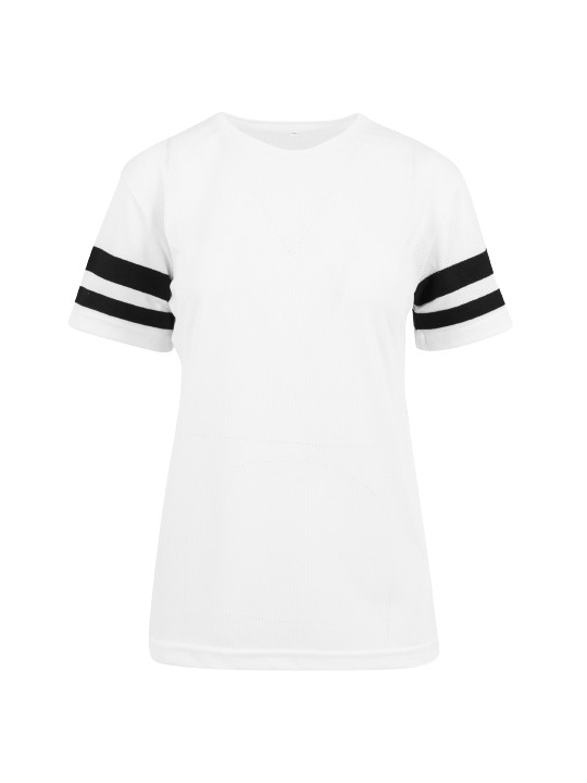 T-shirt rayé femme maille filet