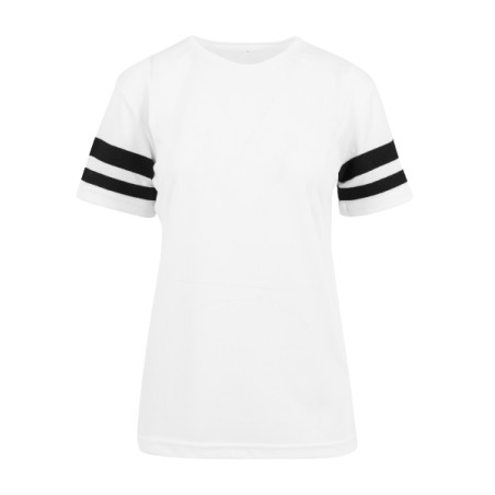 T-shirt rayé femme maille filet