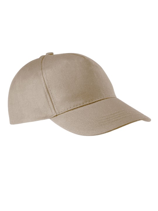 Casquette en coton 100% coton sergé 5 panneaux