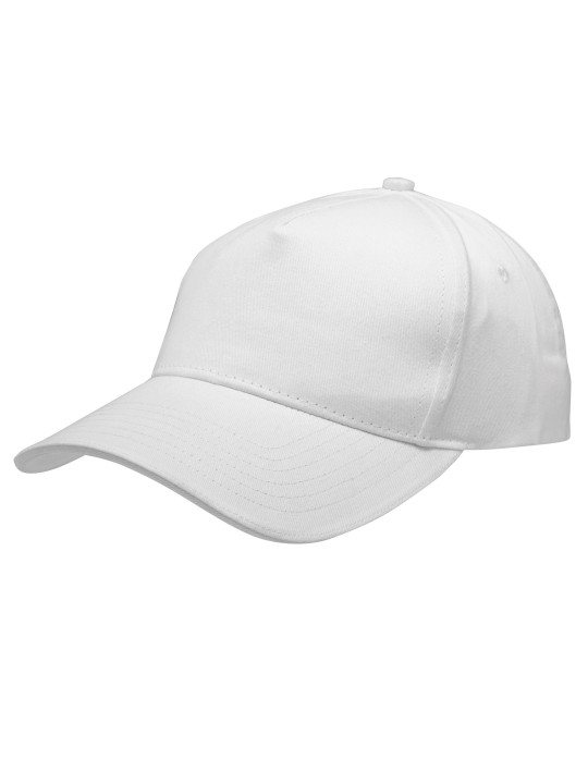 Casquette 100% coton sergé Tranche visière contrastée 5 Panneaux