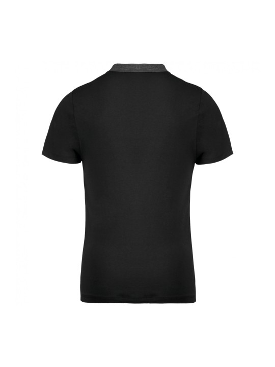 Polo jersey bicolore homme 180gr 65% polyester 35% cton