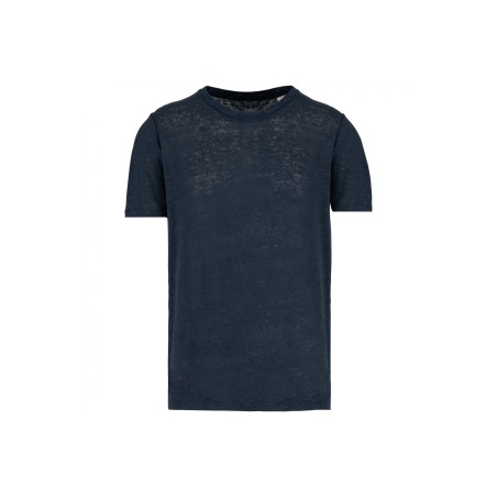 T-shirt en lin col rond homme