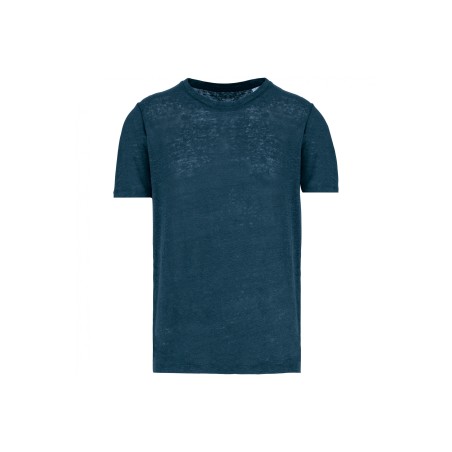 T-shirt en lin col rond homme