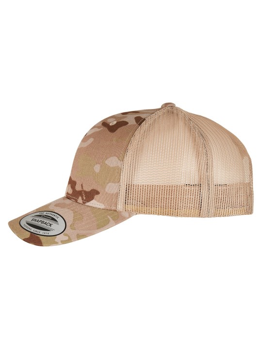 Casquette retro trucker multicam