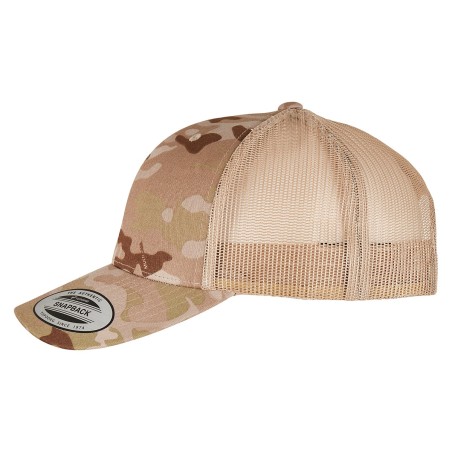 Casquette retro trucker multicam