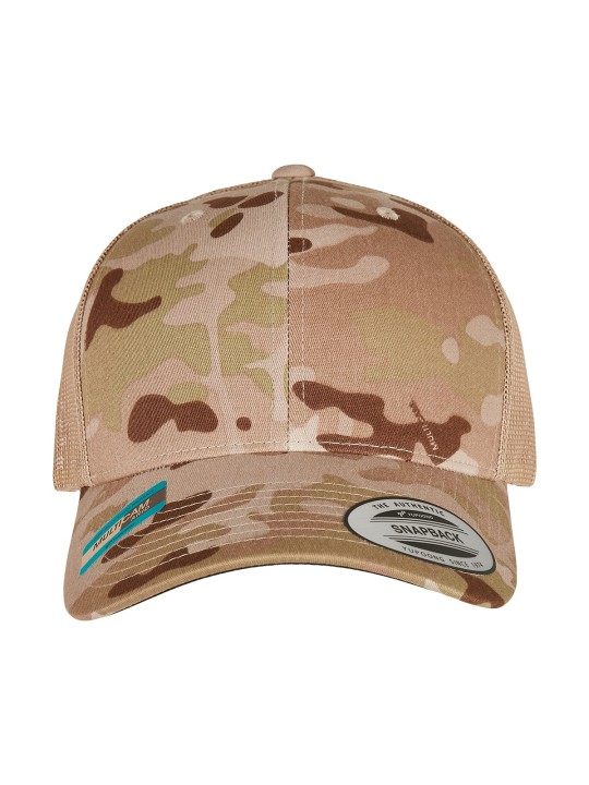 Casquette retro trucker multicam