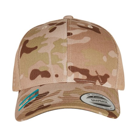 Casquette retro trucker multicam