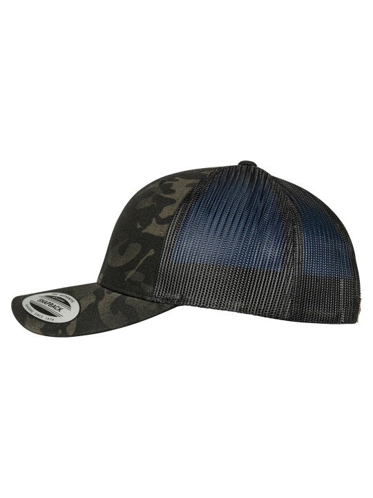 Casquette retro trucker multicam