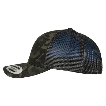 Casquette retro trucker multicam