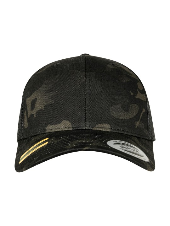 Casquette retro trucker multicam