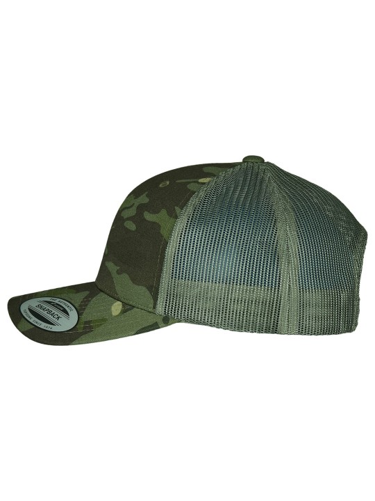 Casquette retro trucker multicam