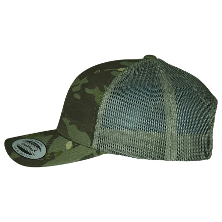 Casquette retro trucker multicam