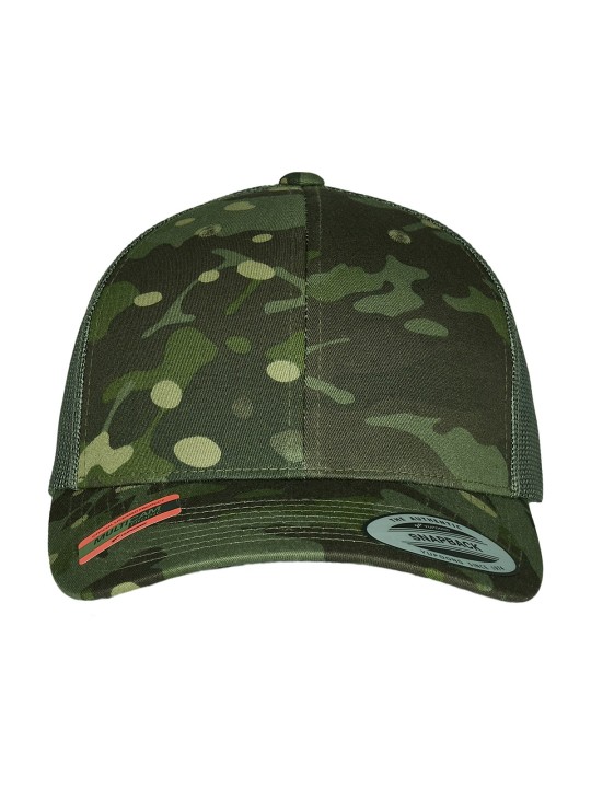 Casquette retro trucker multicam