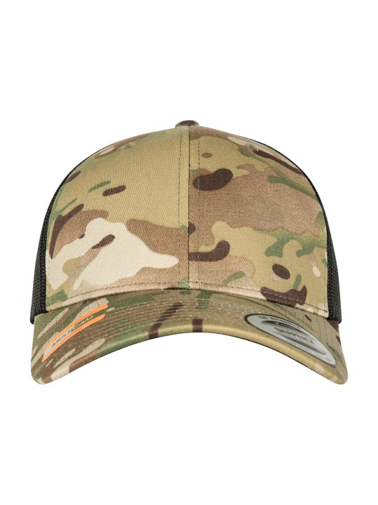 Casquette retro trucker multicam