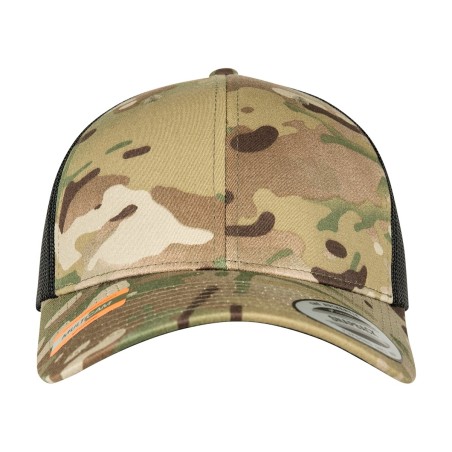 Casquette retro trucker multicam