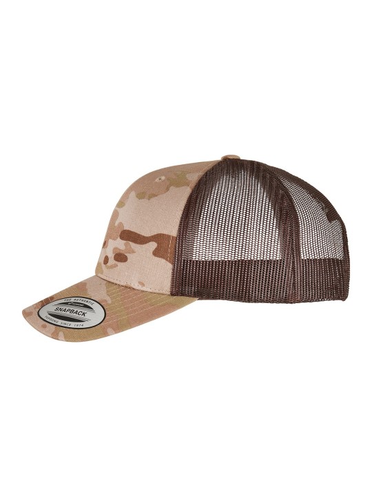 Casquette retro trucker multicam