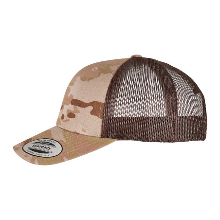 Casquette retro trucker multicam