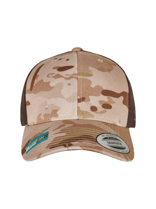 Casquette retro trucker multicam