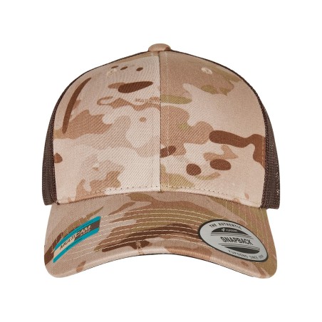 Casquette retro trucker multicam