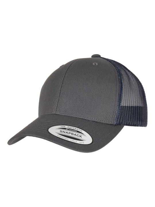 Casquette retro trucker bicolore