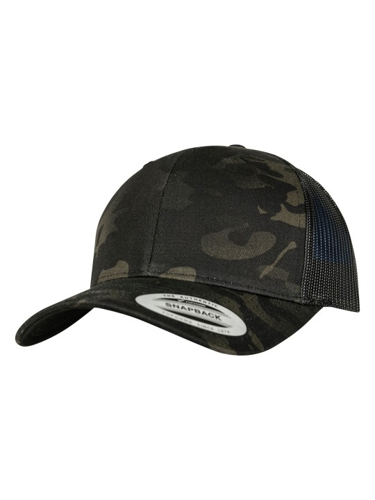 Casquette retro trucker multicam