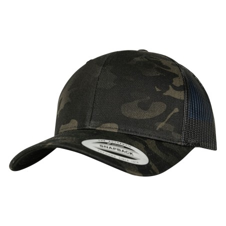 Casquette retro trucker multicam