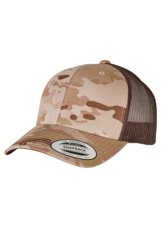 Casquette retro trucker multicam