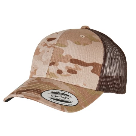 Casquette retro trucker multicam