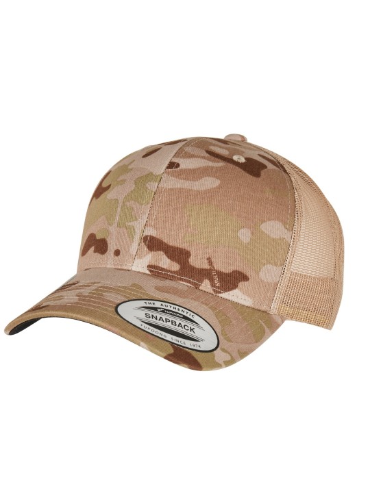 Casquette retro trucker multicam