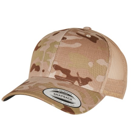 Casquette retro trucker multicam