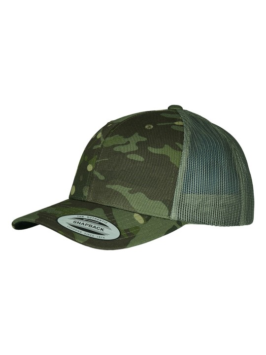 Casquette retro trucker multicam