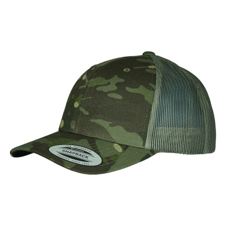 Casquette retro trucker multicam