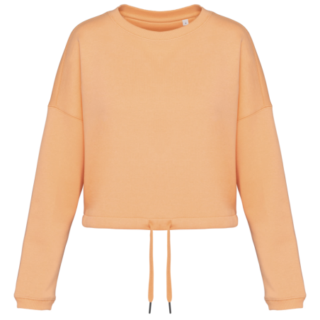 Sweat col rond oversize femme 65%coton biologique 35%polyester 280g