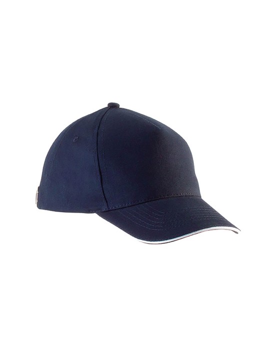 Casquette Enfant 100% coton sergé e contrastée 5 Panneaux