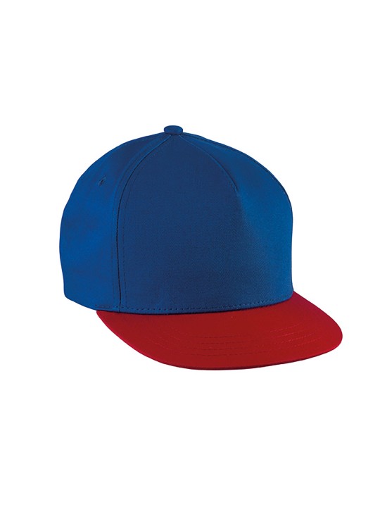 Casquette Enfant 100% coton sergé snapback 5 Panneaux